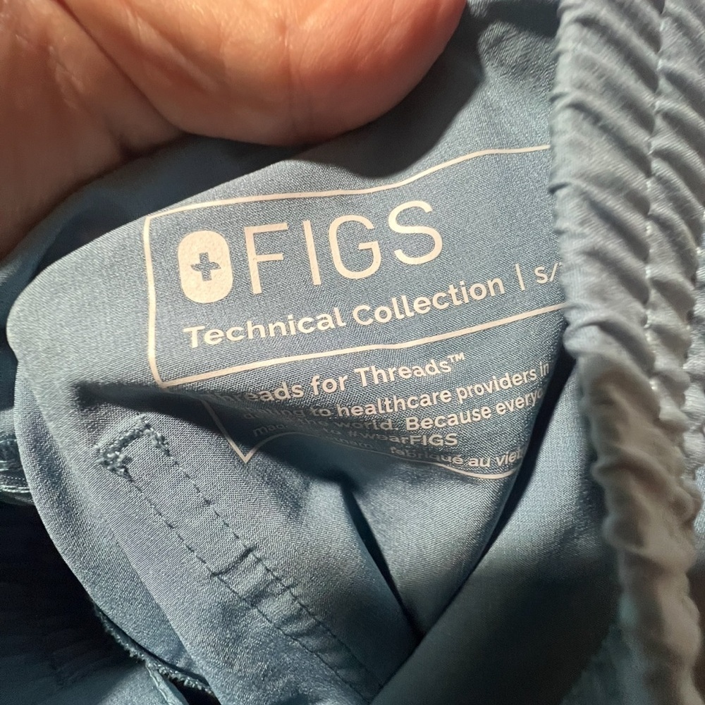 FIGS Women’s Technical Collection Jogger Scrub Pants Blue Small Tall S/T - Picture 7 of 7